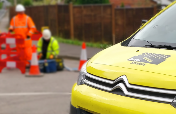 SUMO's utility survey drawings can easily be combined with Topographic Survey drawings.
